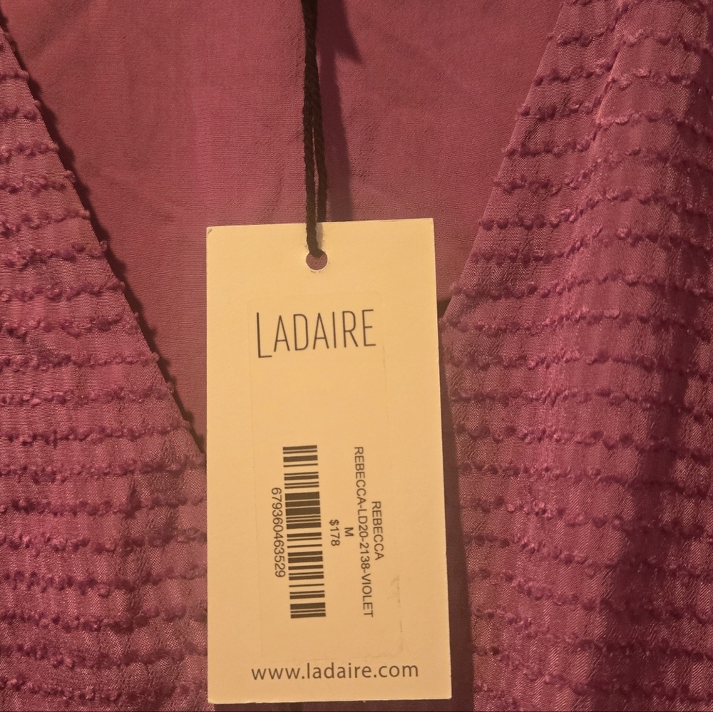 Ladaire Long Sleeve Purple Dress With Cut Out - Picture 4 of 5